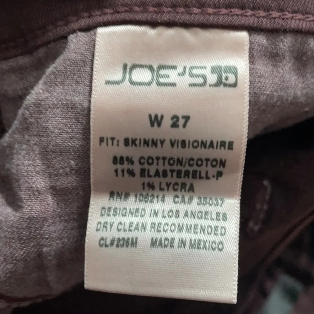 💙 Joe's Jeans Skinny Visionaire Jeans in Raisin - Image 4