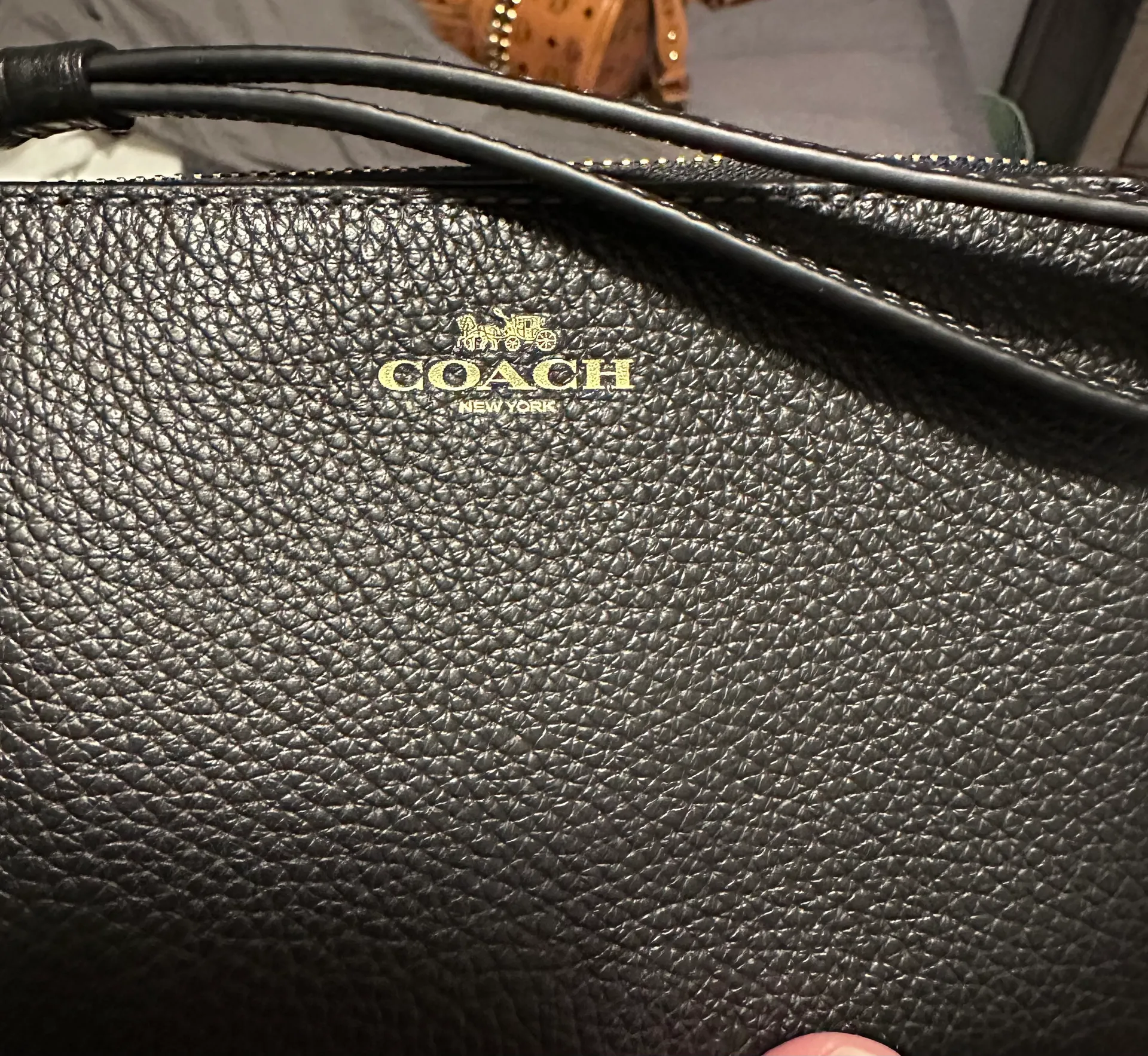 Black Leather Wristlet - Image 7