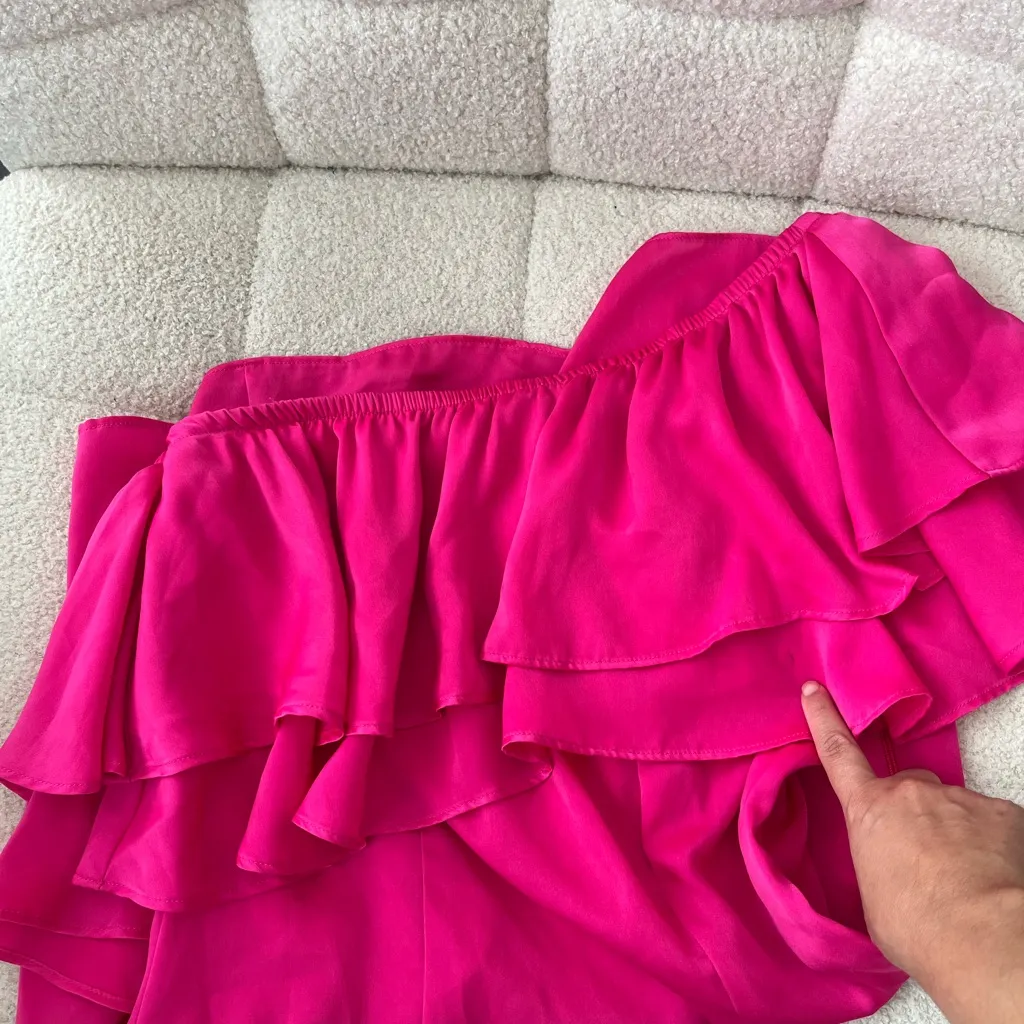 Show Me Your MuMu Women's size Small Brooke Mini Dress Hot pink One Shoulder‎ - Image 10