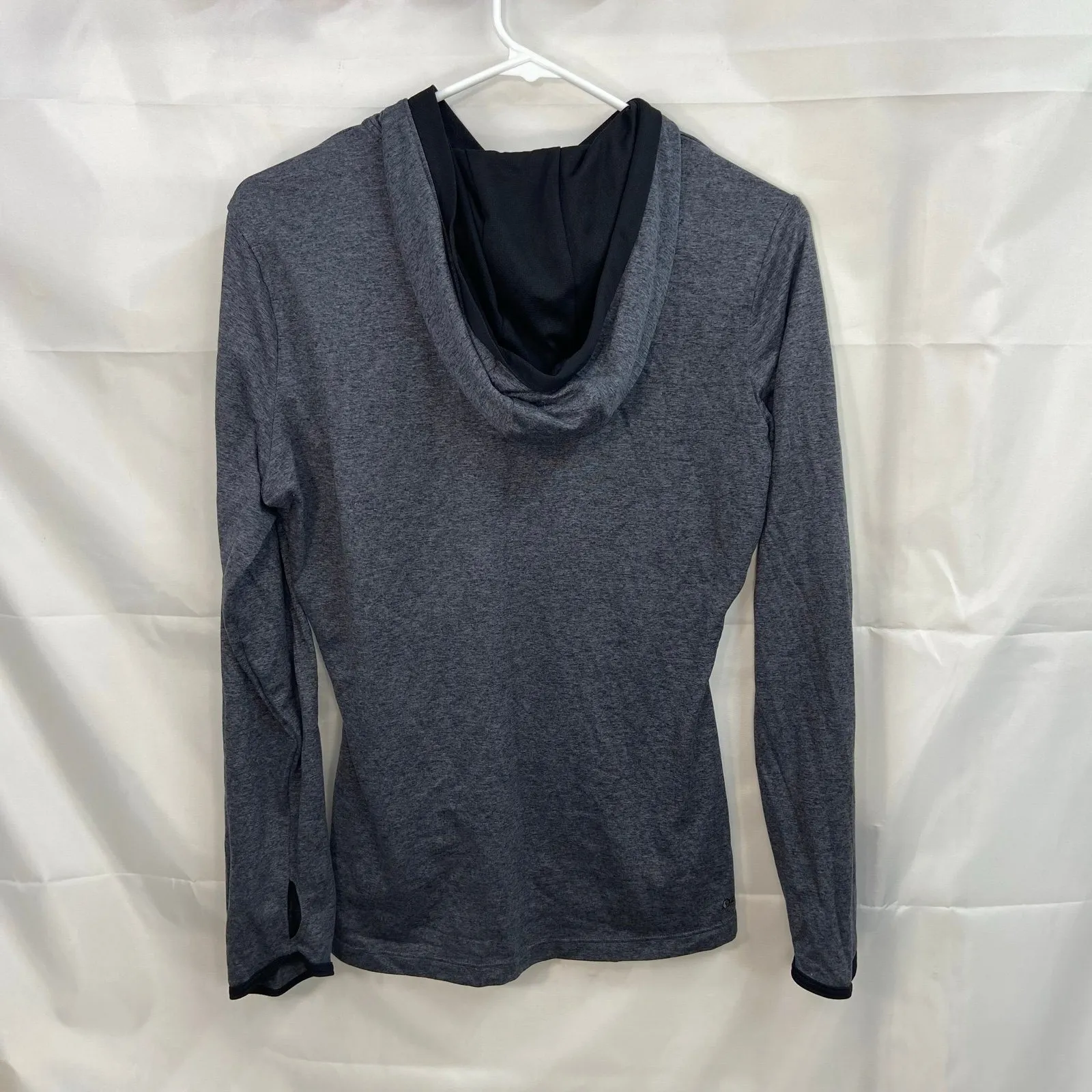 The North Face women's gray hooded‎ pullover Reactor lightweight shirt small - Image 7