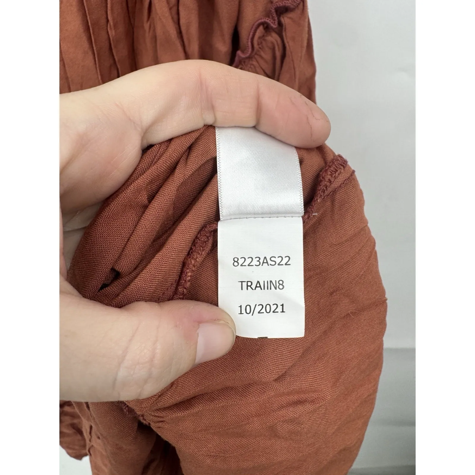 Aeropostale Tiered Mini Babydoll Dress Women M Brown Western Cowgirl Cottagecore - Image 5