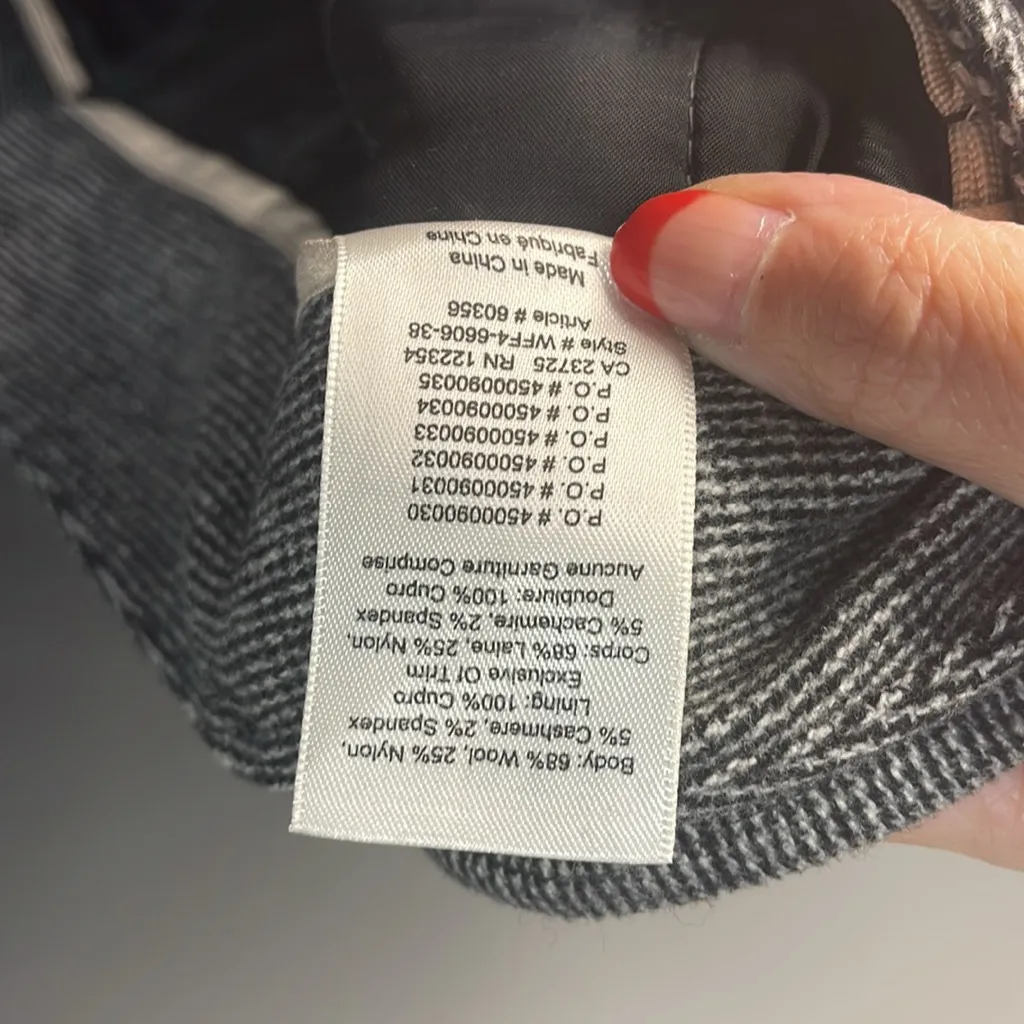 ARITZIA Wilfred Jallade Pant Wool Cashmere Women's Belted Cropped Trousers SZ 6‎ - Image 6