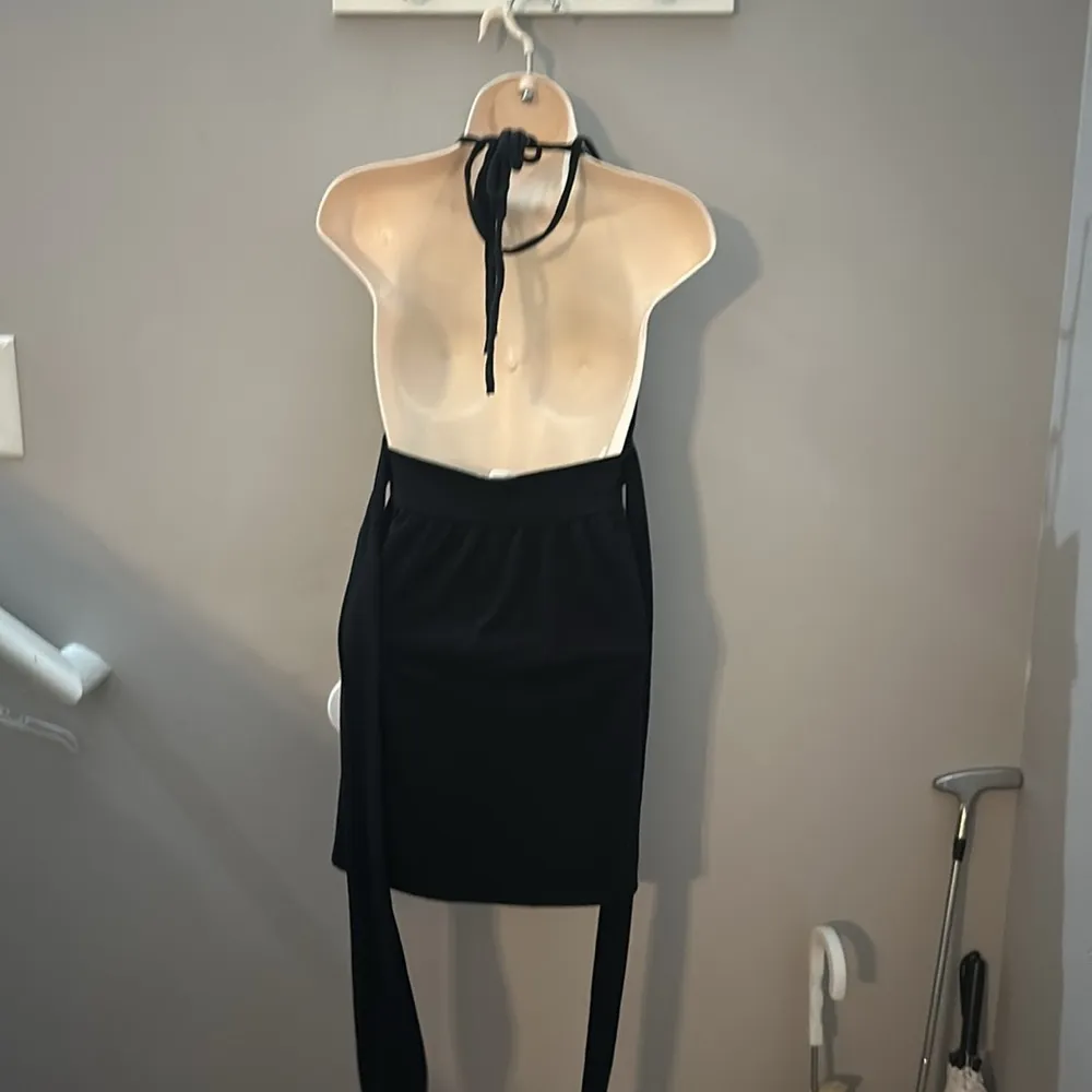 Love Rocks Black Halter Bedazzeled Tank Top Sexy Party Womens y2k 90s McBling - Image 7