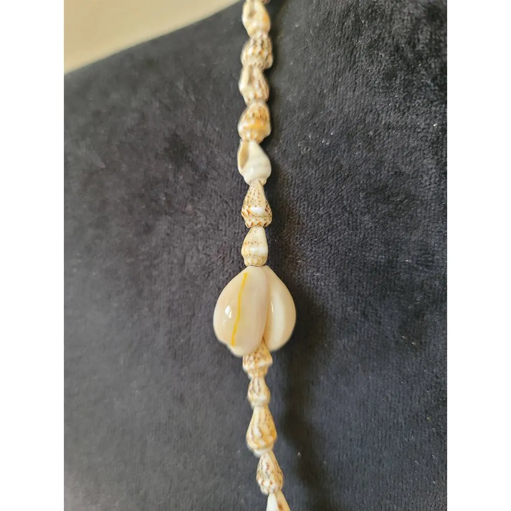 Women's Natural Seashell Beaded Necklace Boho Beach Style Handmade Jewelry Gold - Image 6
