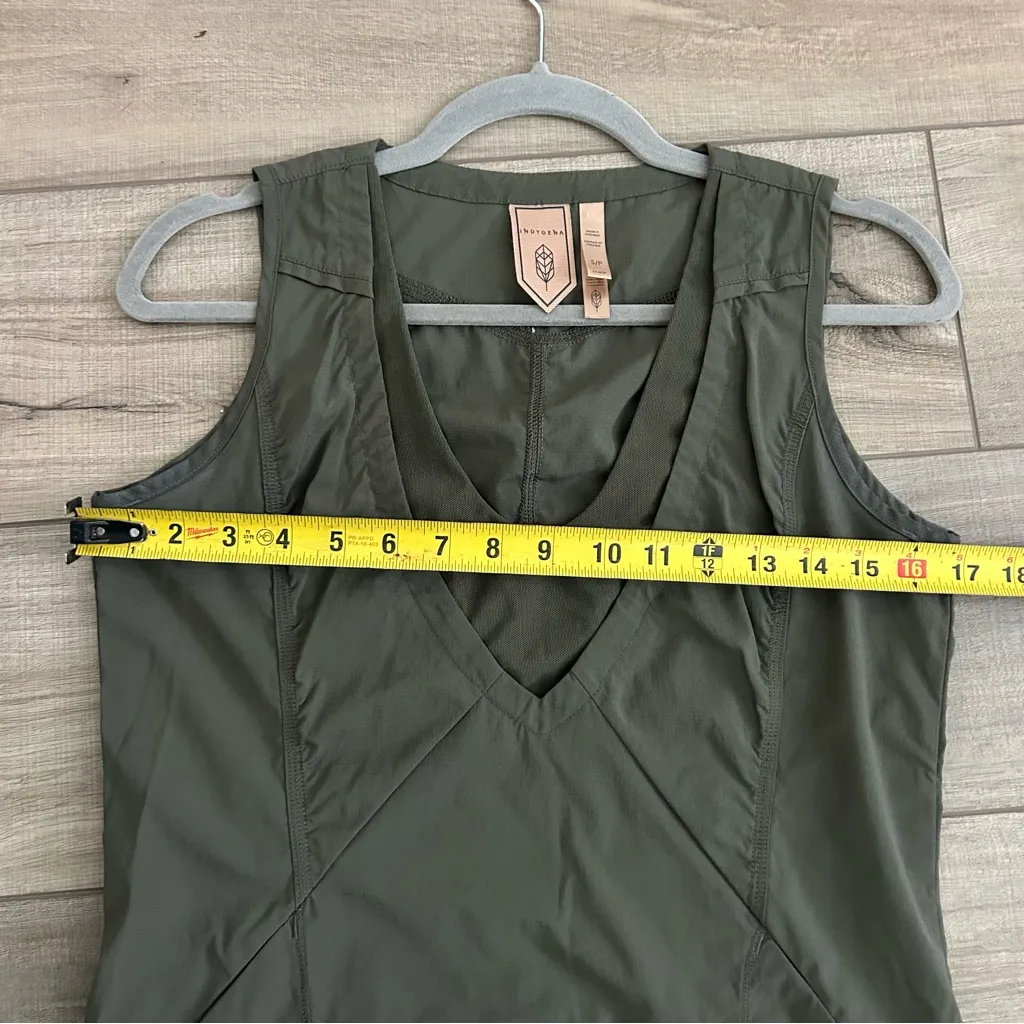 Indygena Likke III Sleeveless Outdoor Casual Olive Green Tennis Dress S - Image 8