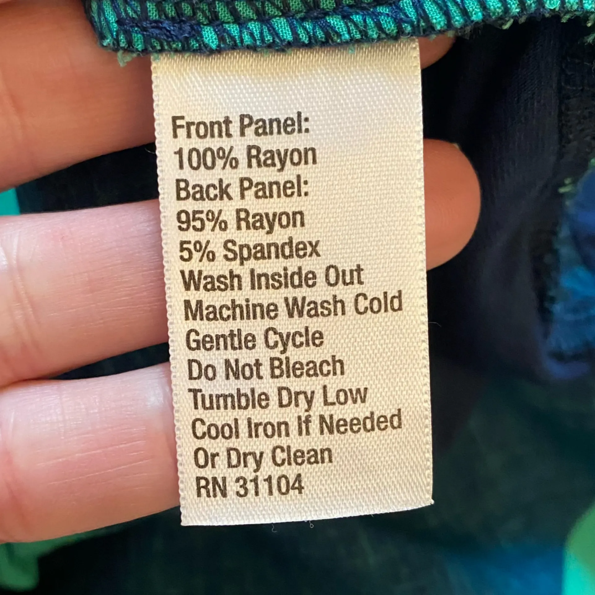 Cynthia by Cynthia Rowley Green and Navy Chevron Mixed Media Short Sleeve Shirt - Image 8