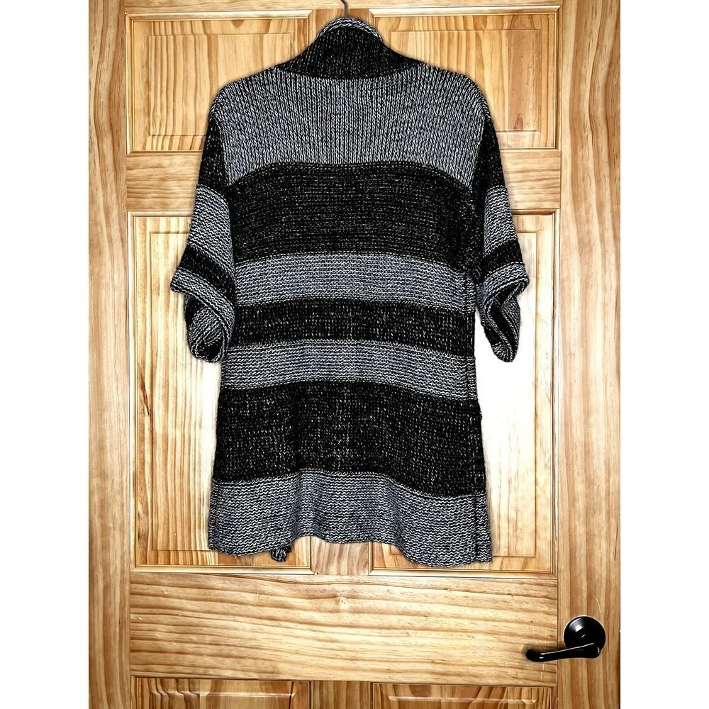 Fashion Forum women's cardigan size estimate large alpaca/acrylic black/gray Gray - Image 2