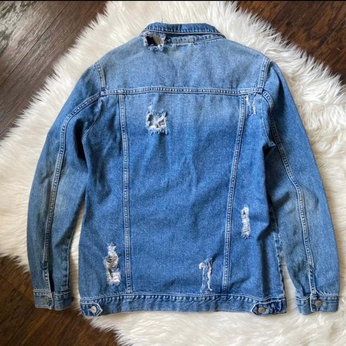 Ripped Denim Jacket - Image 4