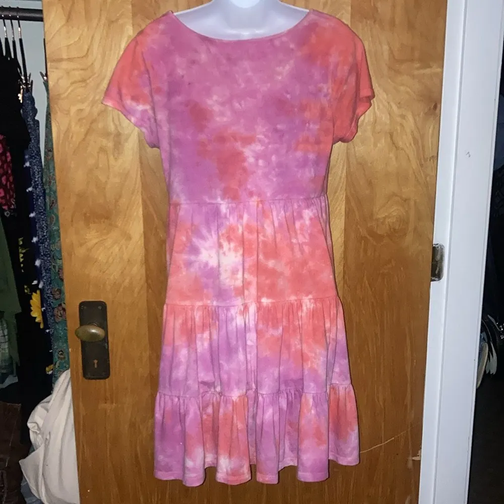 Wild Fable Pink & Orangeish Pink Tie-Dye Dress - Size Medium - Image 6