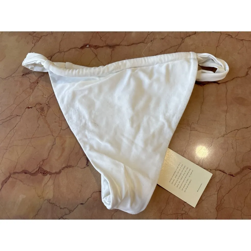 Tularosa Romy Bikini Bottoms in White X-Small Womens Swimsuit - Image 5