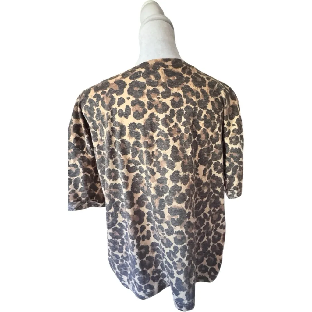 Youth in Revolt Short Sleeve Crew Neck Leopard Print 'WILD' Graphic T - Image 3
