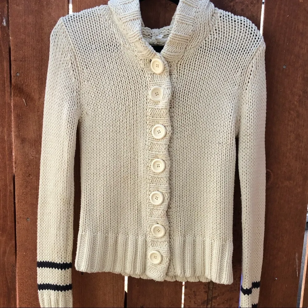 Moth Cardigan Sweater‎ with Hood - Image 2