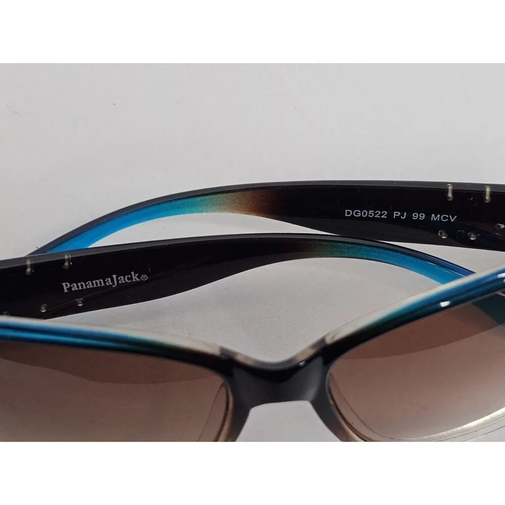 Panama Jack Womens Polarized Cat Eye Crystal/Studs UVA UVB Multicolor Sunglasses - Image 6