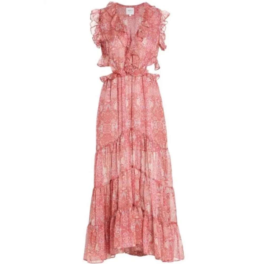 Misa Los Angeles ruffle floral midi dress - Image 5