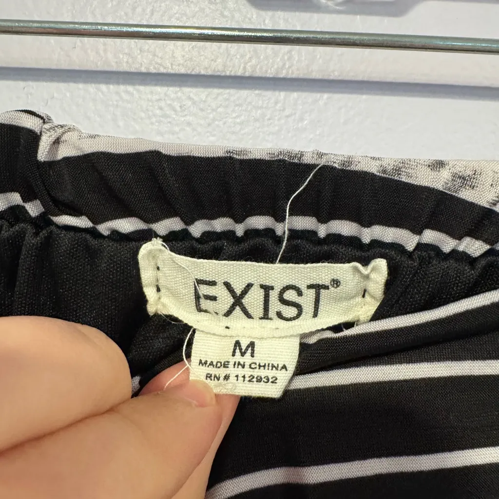 Exist black‎ and white stripe strapless jumpsuit - Image 4