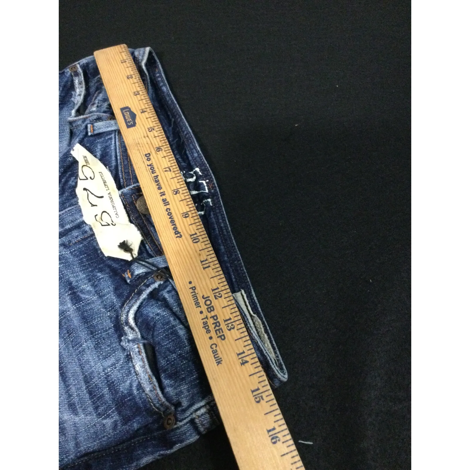 575 Denim Womens Size 29 Distressed Wide Leg Crop Short Made in Los‎ Angeles Blue - Image 3