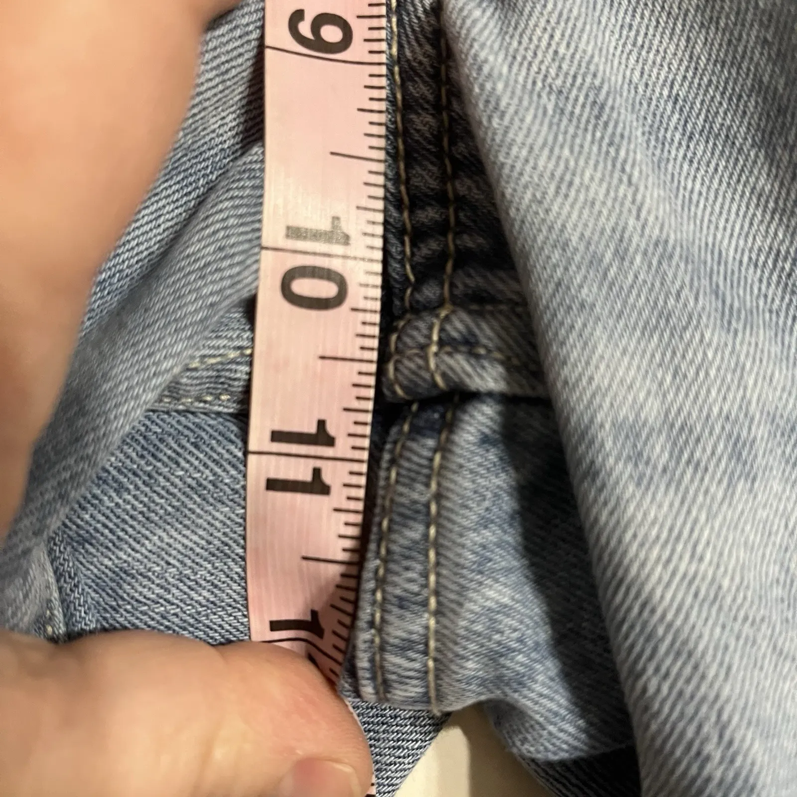 Hollister Low Rise Baggy Wide Leg Jeans Light Wash Size 18 W34 Hip Hop Skater - Image 7