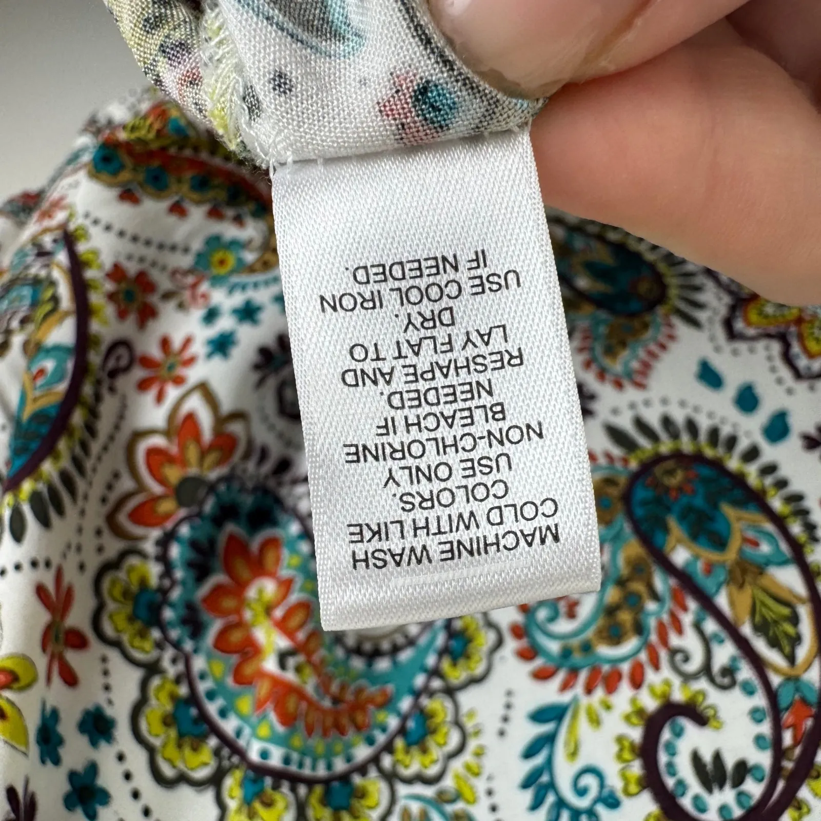 Cato Paisley Ruffle Hem Blouse Size‎ 18/20W Multicolor Boho Flowy Festival Retro - Image 7