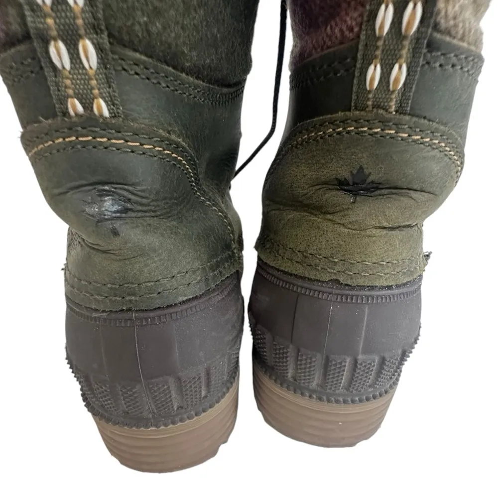 Kamik 3M Thinsulate Water Resistant Genuine Leather Lace Up High Boots Womens 7 - Image 6