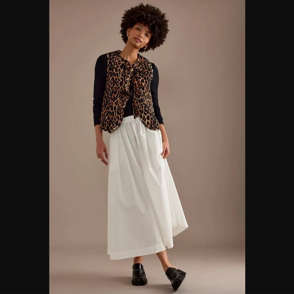 Damson Madder Tilly Leopard Print Quilted Tie - Image 4