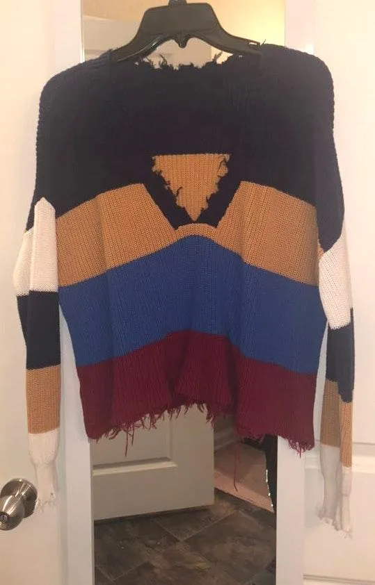 Boutique Fringe Sweater Multiple - Image 2
