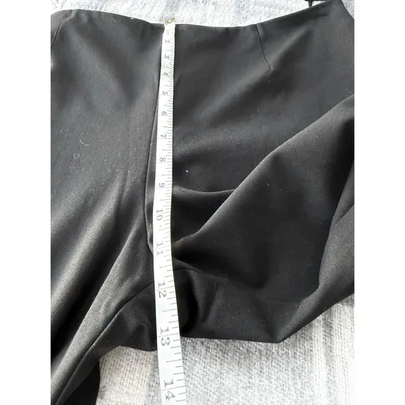 A2‎ Ralph Lauren Black Wool Blend Straight Leg Career Dress Pants Size 14 - Image 6