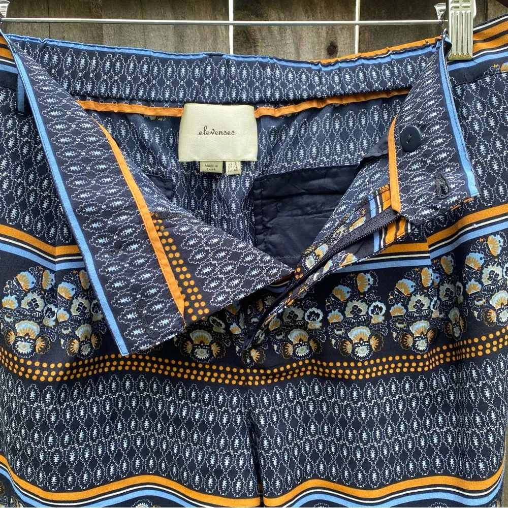 Anthropologie elevenses BOHO Printed Aralia Crop Pants - Image 3