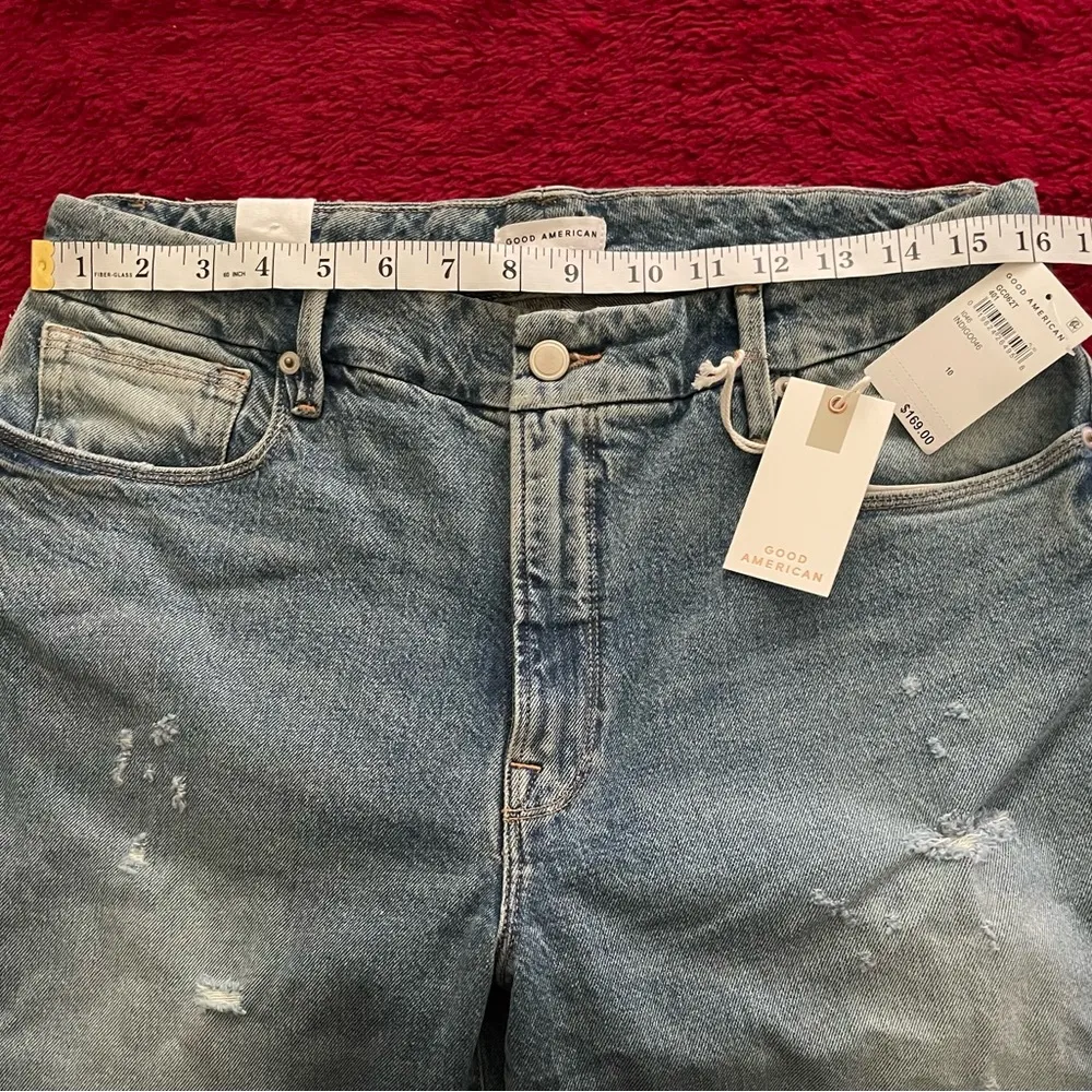 Good American Good Classic Blue Skinnyish High Rise  Jeans Size 10 - Image 6