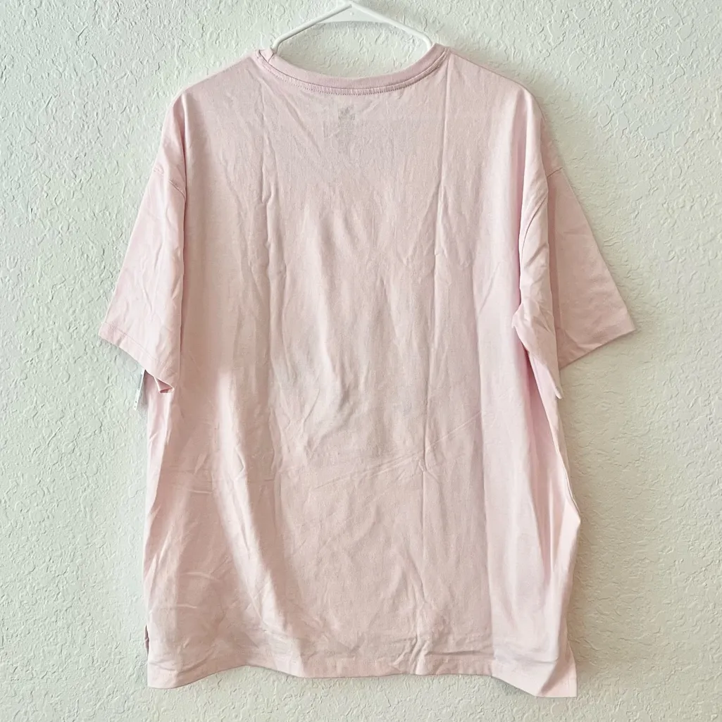 NWT Disney Parks Mickey Mouse Cinderella Castle Heart Locket Bow Pink Shirt M - Image 4