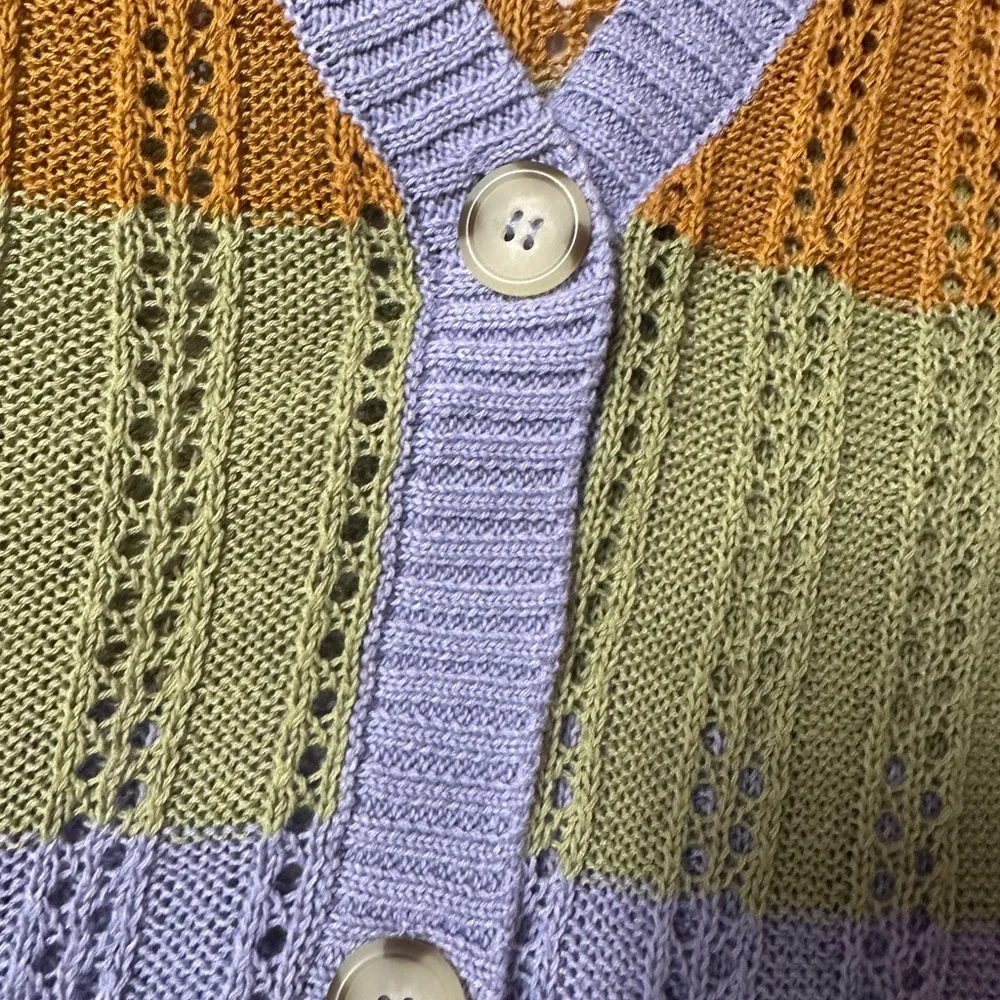 NWT Belle by Belldini cardigan multi-colored sweater size XL - Image 8