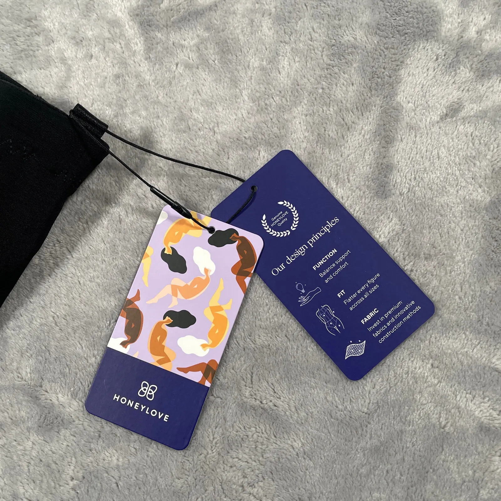 Honeylove Shapewear 1X Black SuperPower Girl Short Compression Shaping Smoothing - Image 4