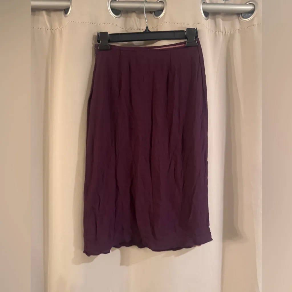 Vintage Express Deep Purple Pencil Skirt - Image 2