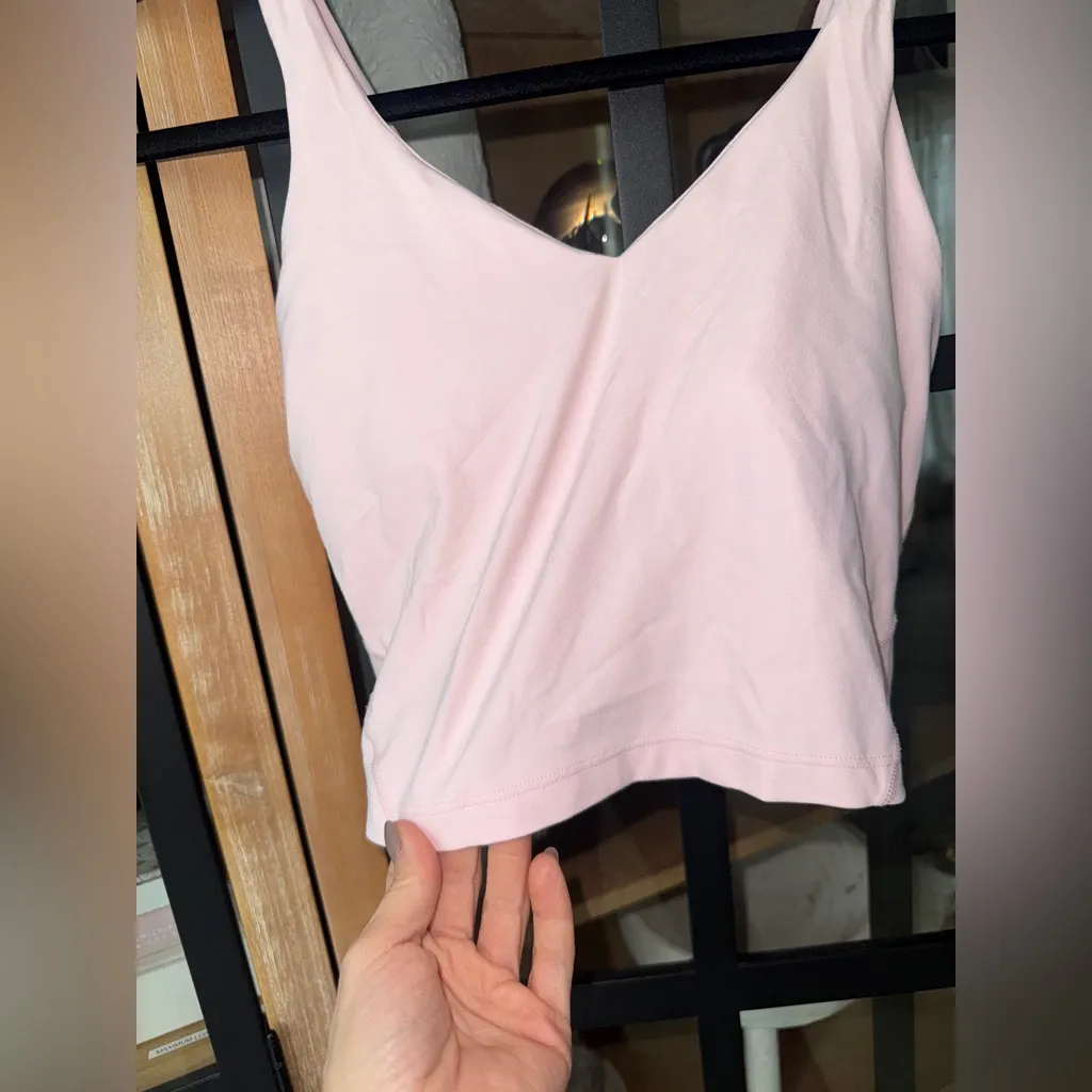 Lululemon Align Tank Top sports bra Strawberry Milkshake flush pink pastel long - Image 6