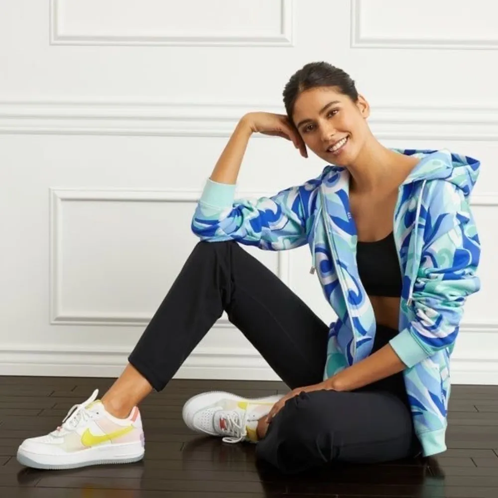 HILL HOUSE The Allie Zip Up In Ocean Kaleidoscope - Image 4