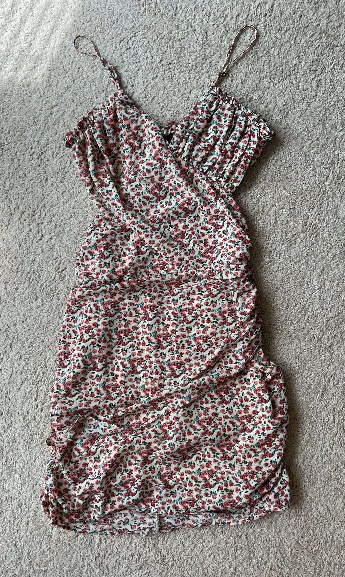 Floral Spaghetti Strap Dress Multi Size L - Image 6