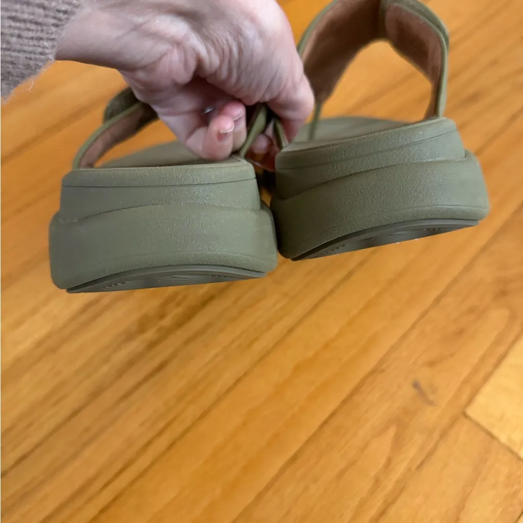 Fitflop F-Mode Go Adjustable Flatform Toe-Post Sandals Size 10 - Image 7