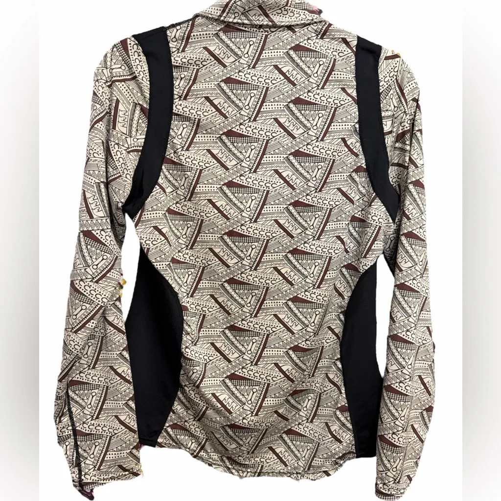 Kerrits Women's Geometric Button Down Shirt - Black and Brown - Image 2