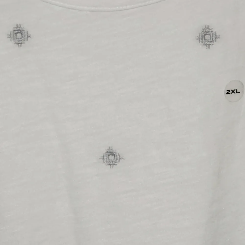 2XL Sleeveless Eddie Bauer Breezy White Tencel  Tee - Image 3