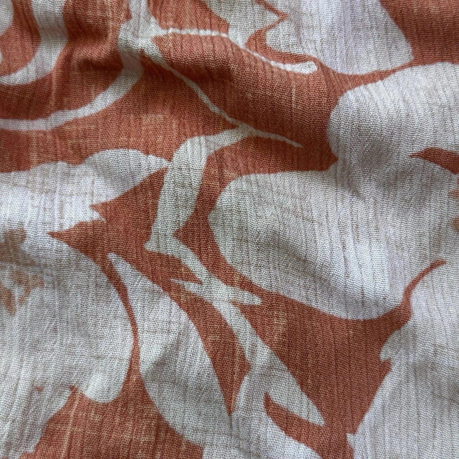 Torrid Women's Crinkle Gauze Off Shoulder Top Baja Floral Camellia Orange 2X NWT - Image 8