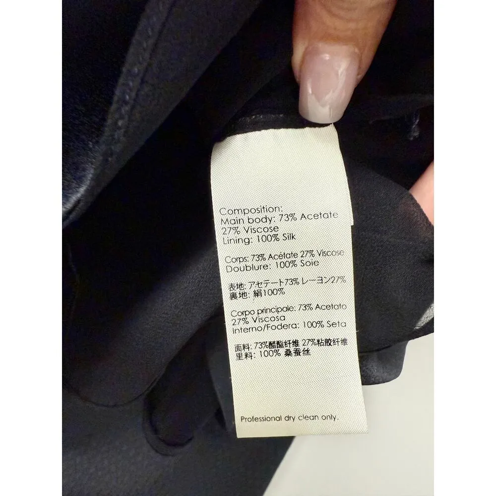 3.1 Phillip Lim Ric Rac Crepe Satin Tank Top & Mini Skirt Set Black Women's 0/00 - Image 5