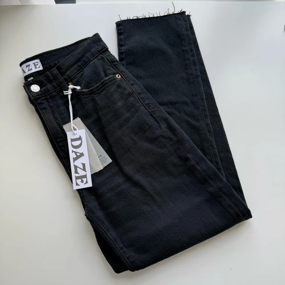 Daily Driver High Rise Skinny Straight Black Jeans Size 25 - Image 7