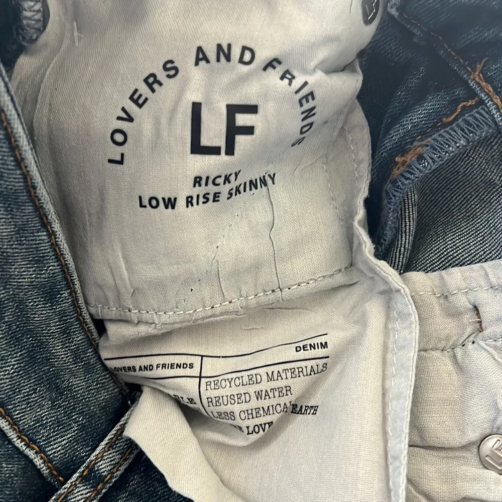 Lovers+Friends Ripped Skinny Jeans (Brgtn) Blue Denim, Size 24 New w/Tag - Image 11