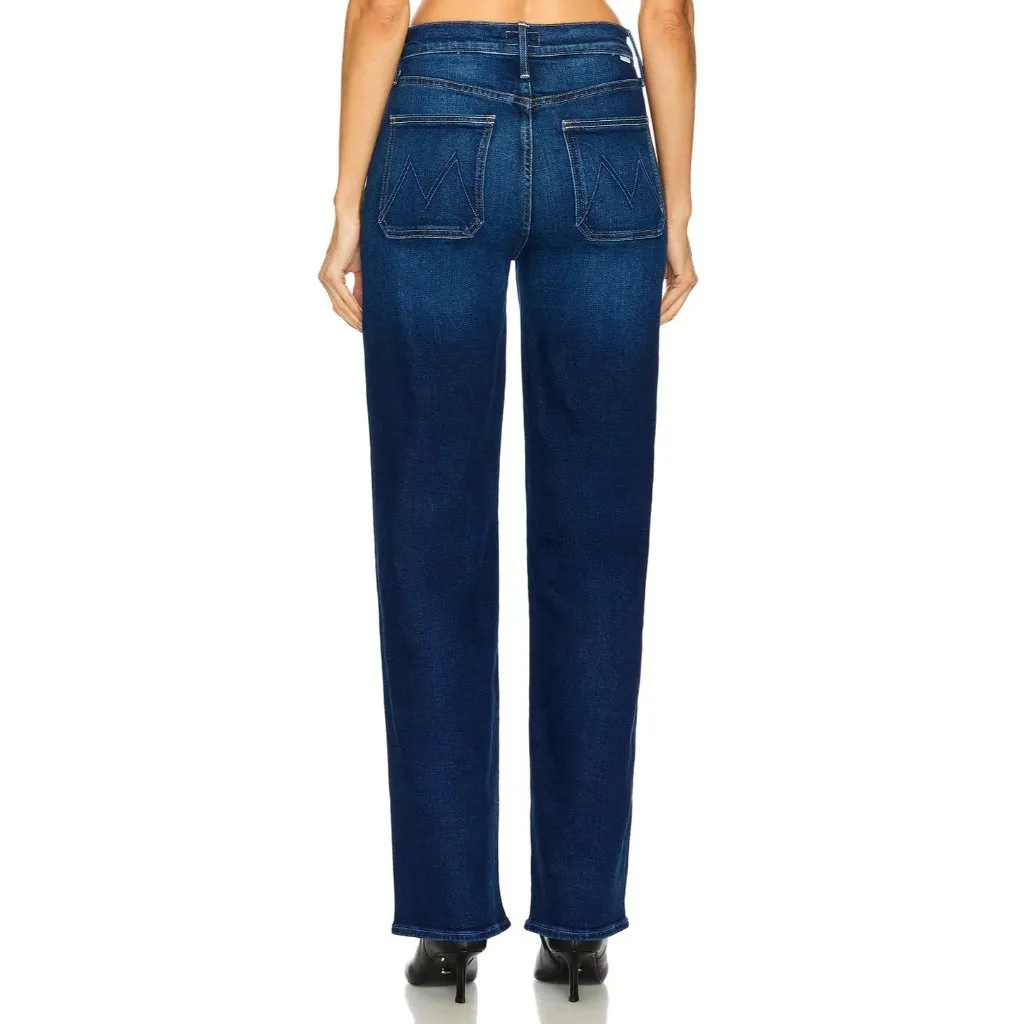 NWT Mother Patch Rambler Zip Sneak in These Boots Are Made For Walking Jeans 28 Blue - Image 12