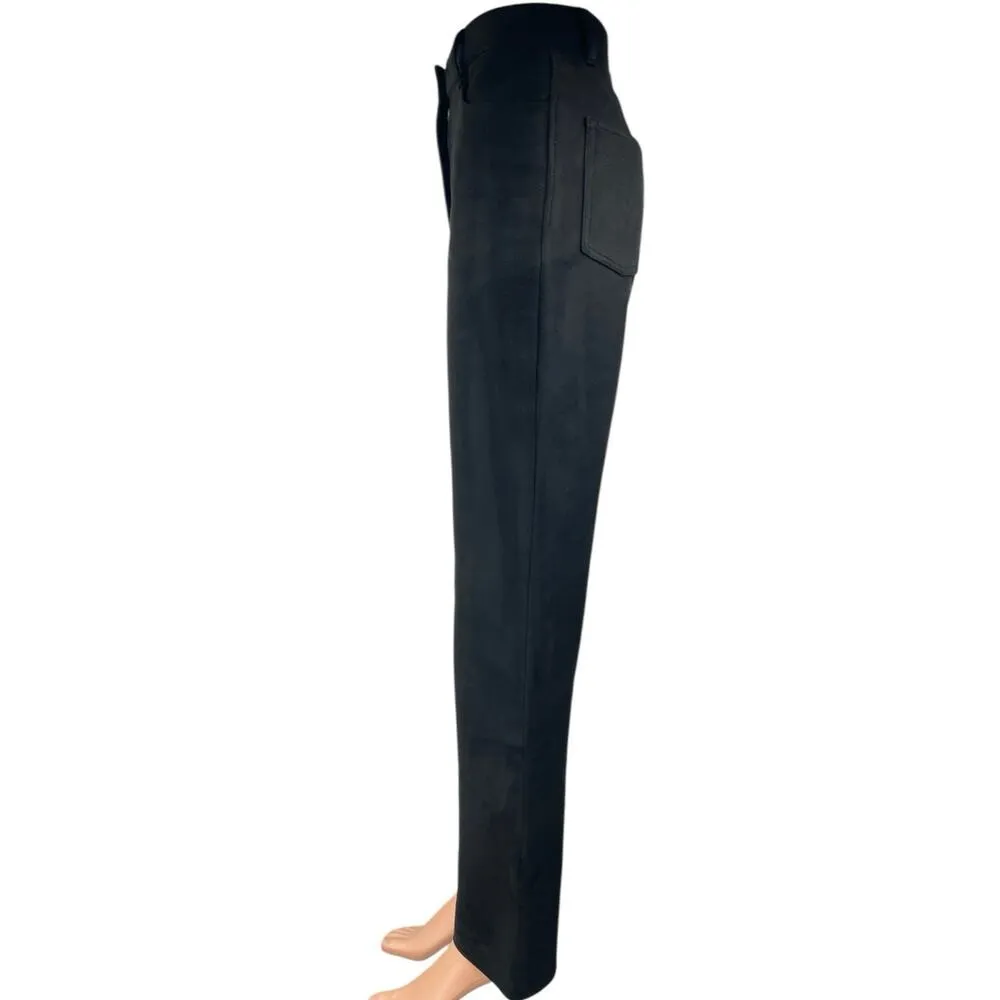 Aritzia Wilfred Women's Black High Waisted Straight Leg Casual Pants Size 4 - Image 2
