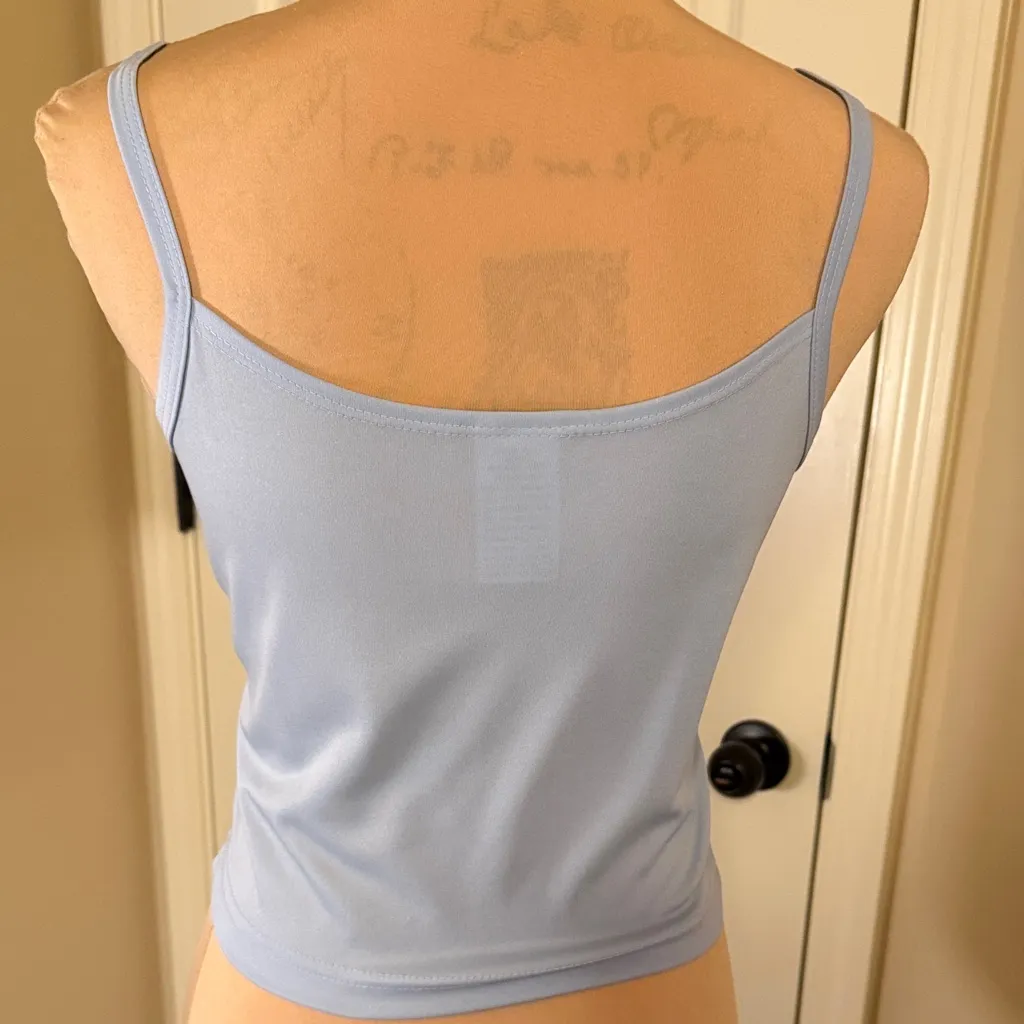 Anxiety Cafe Vintage Blue Crocheted Lace Women's Top w/ camisole size M Size M - Image 7