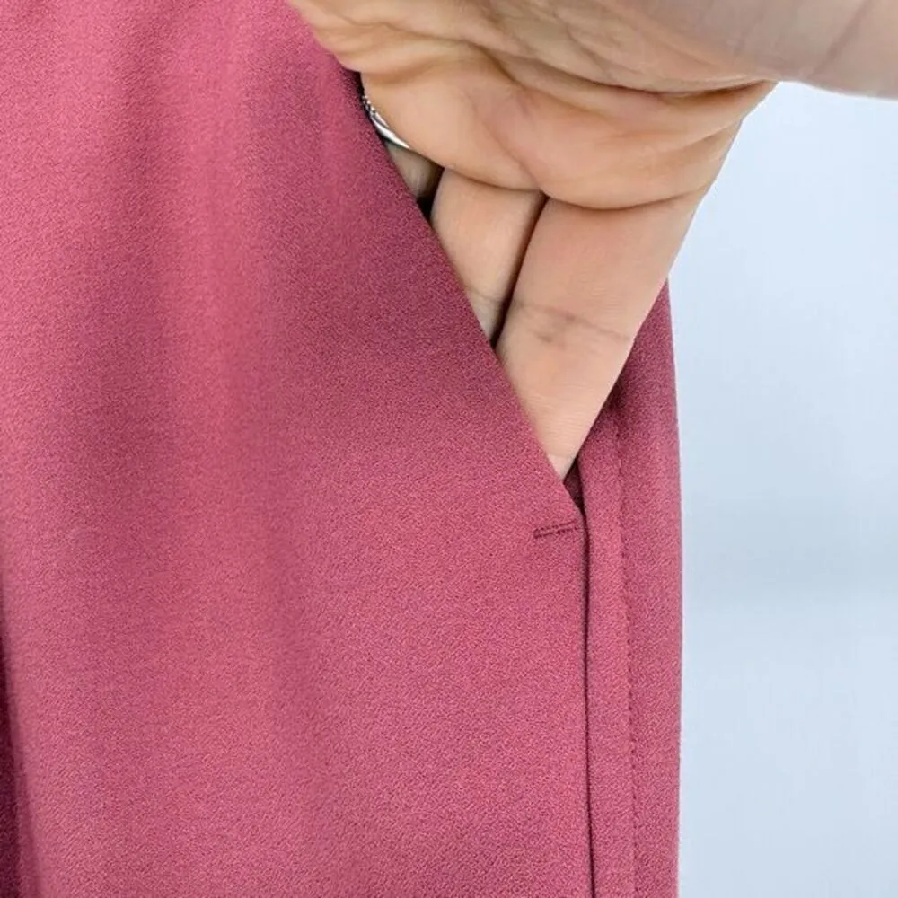 Banana Republic Suit Pants Women's Santa Fe Red Size X‎ Small Pull On Drawstring - Image 3