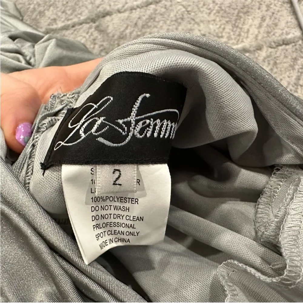 La Femme 29873 Ruched Bust Dress 2 - Image 6