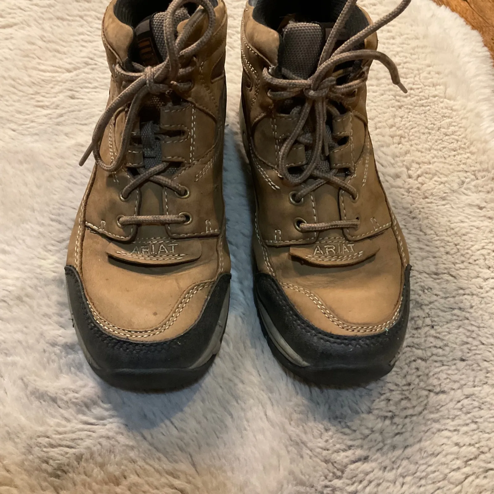 Ariat Terrain Size 6.5 Womens Tan Lace Up Leather Hiking Riding Boot ATS Womens - Image 2