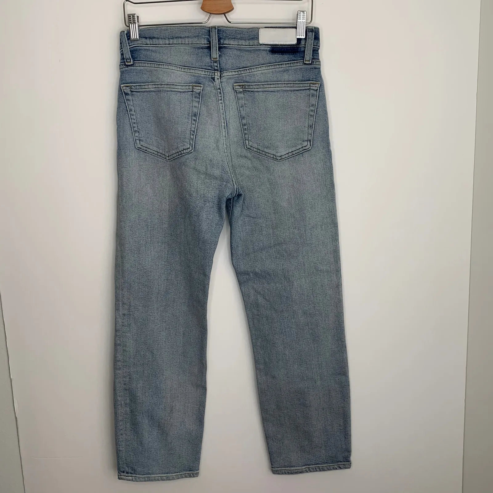 RE/DONE Originals High-rise Stove Pipe Jeans In Livedilight Womes Size 28 - Image 12