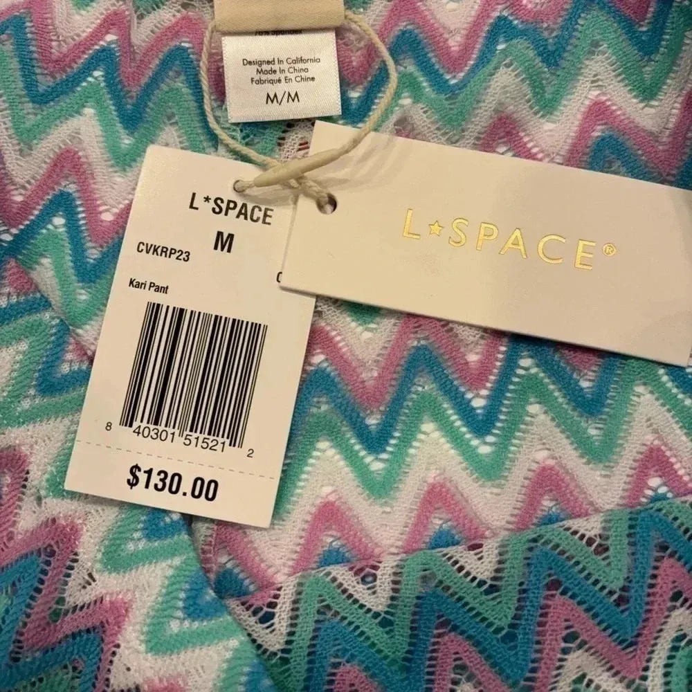 L Space Kari Pant in Ombre Chevron Women’s Size L NWT - Image 7